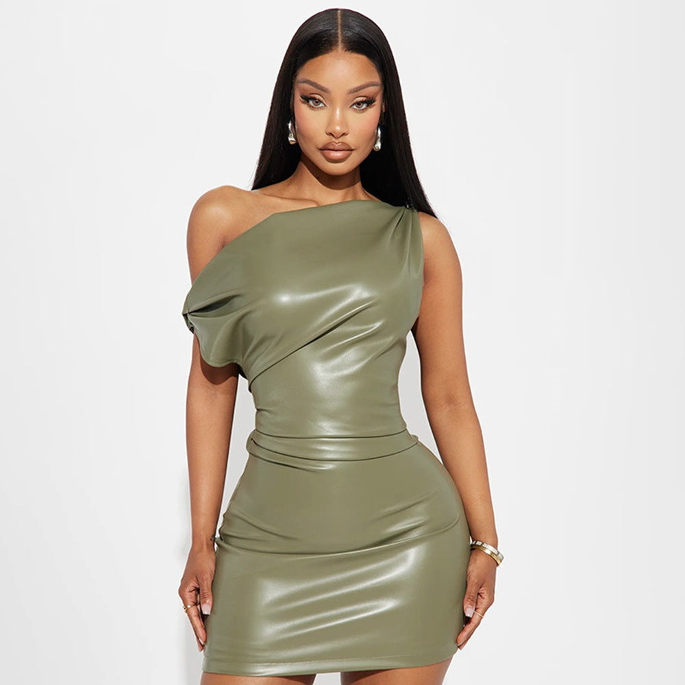 bodycon nightclub dress Crossbody Sheath Women Clothing Sexy Dress M / Green Navy Blue Medieval Renaissance bold look US SIZE:0 infinity plus size dress