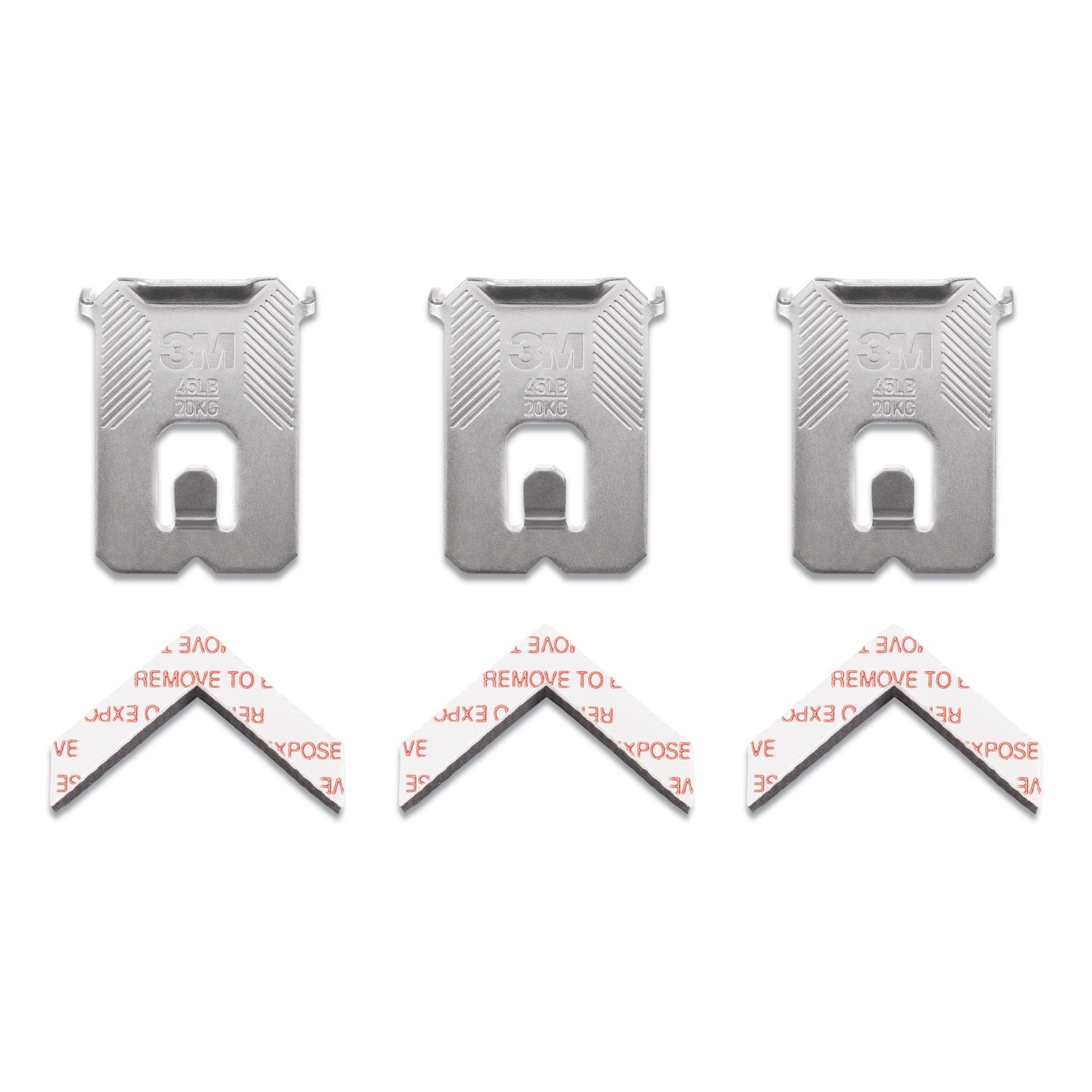 3M Claw Drywall Picture Hanger, Holds 45 lbs, 3 Hooks and 3 Spot Markers, Stainless Steel