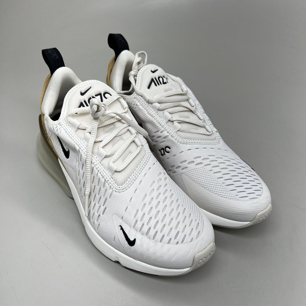 NIKE W Air Max 270 Foam Insole Mesh Sneakers Women's Sz 7 White Gold DZ77736 001