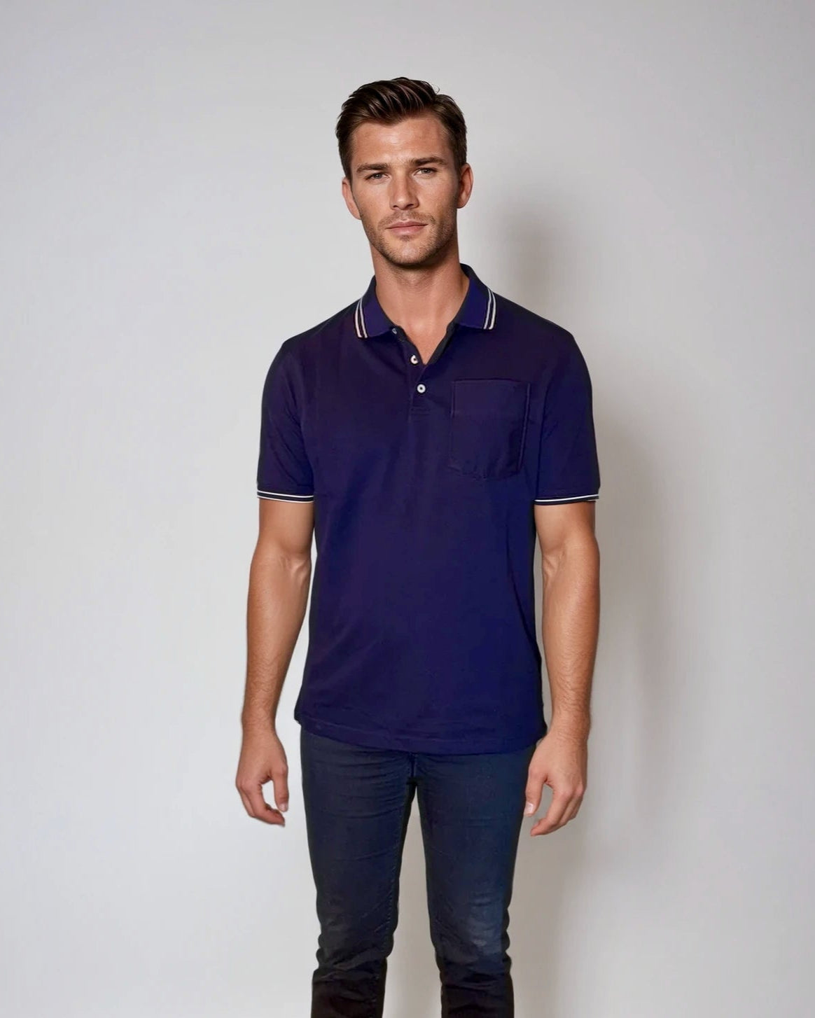 Pocket Polo Shirt - Navy