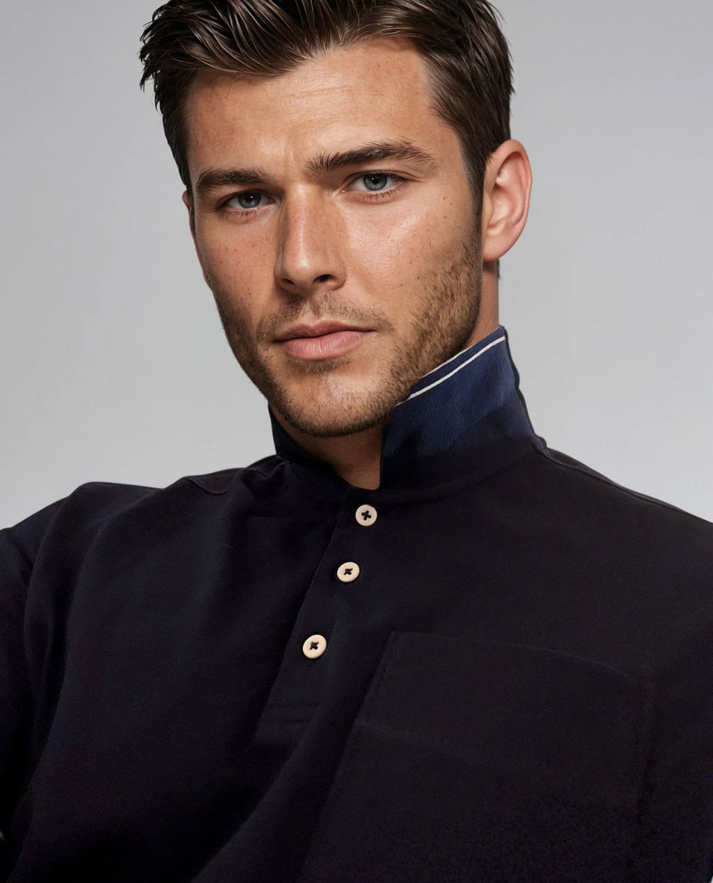Pocket Polo Shirt - Navy