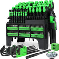 141-Piece Magnetic Screwdriver Set with Torx, Phillips, Hex Keys, Ratchet Handle & Bits for DIY Tools Gift