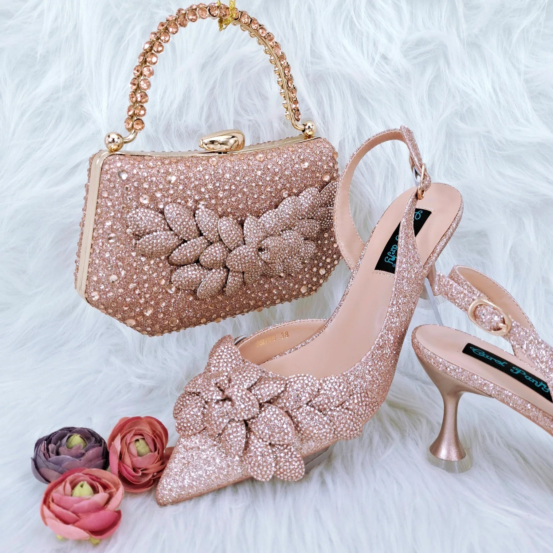 Latest Ladies Bag and Shoes Set EDN106