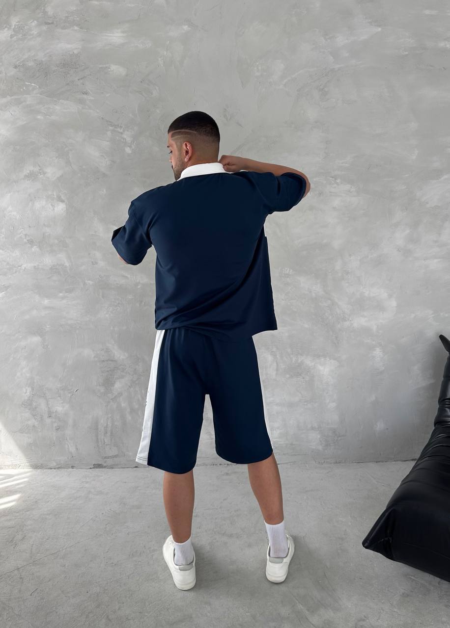 Italia Inspired Men's Polo & Shorts Set – Athletic Heritage with Bold National Style