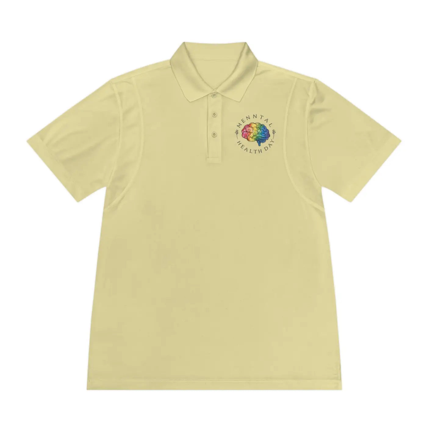 Moisture Wicking Sport Polo Shirt Mental Health Day Dipaliz