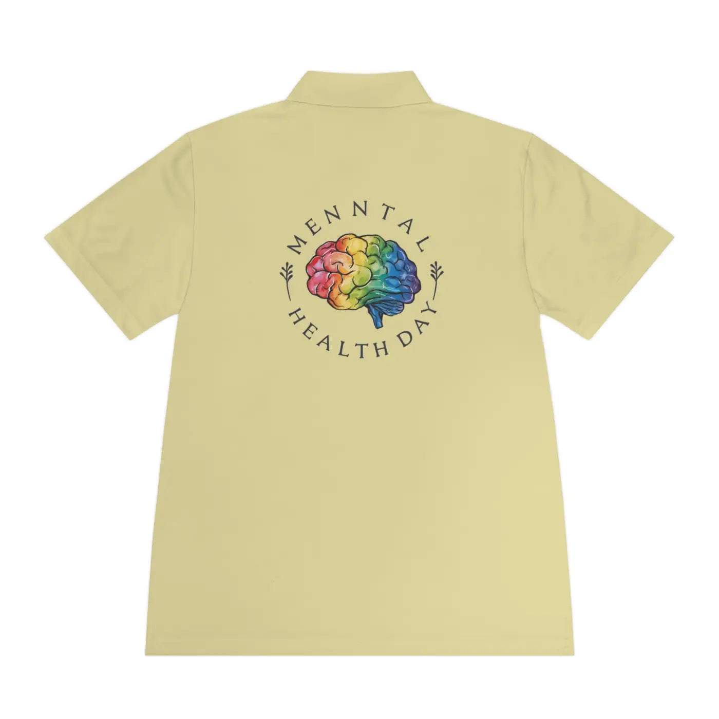 Moisture Wicking Sport Polo Shirt Mental Health Day Dipaliz