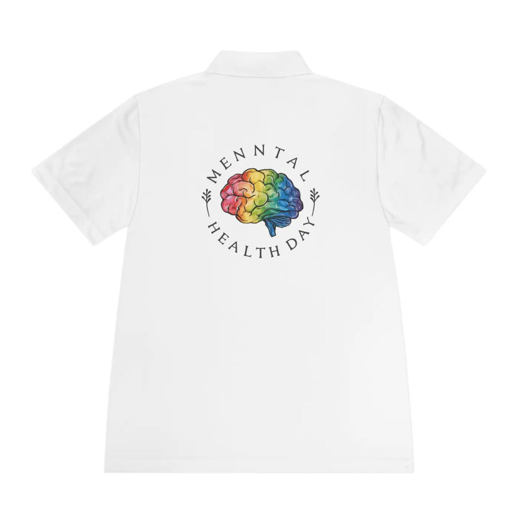 Moisture Wicking Sport Polo Shirt Mental Health Day Dipaliz